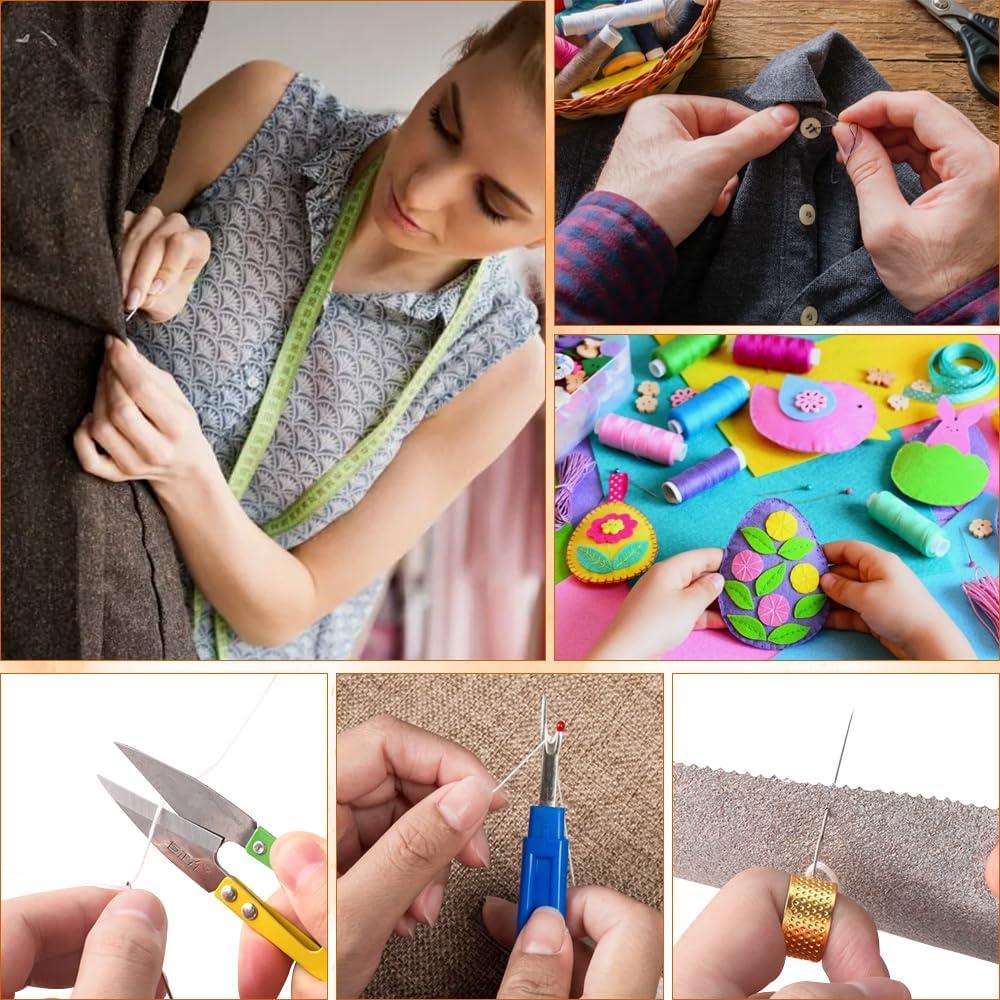 Kit de Costura Vellibring con 15 Enhebradores y 30 Agujas