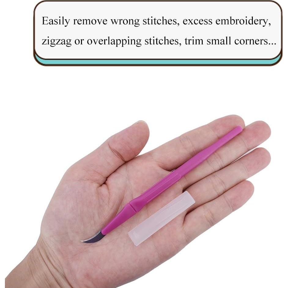 Cortador de Costura HAHIYO Rosa Ergonómico 2 Piezas 13.5 cm