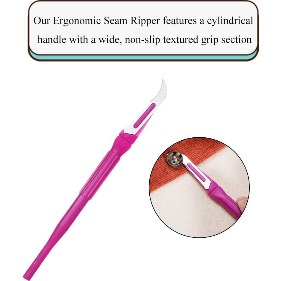 Cortador de Costura HAHIYO Rosa Ergonómico 2 Piezas 13.5 cm