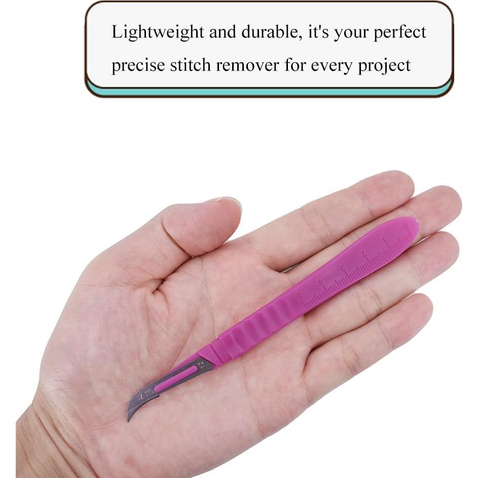 Desgarrador de Costura HAHIYO Rosa Ergonómico 2 Piezas 13.5 cm