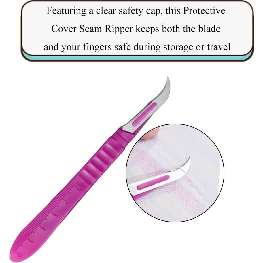 Desgarrador de Costura HAHIYO Rosa Ergonómico 2 Piezas 13.5 cm