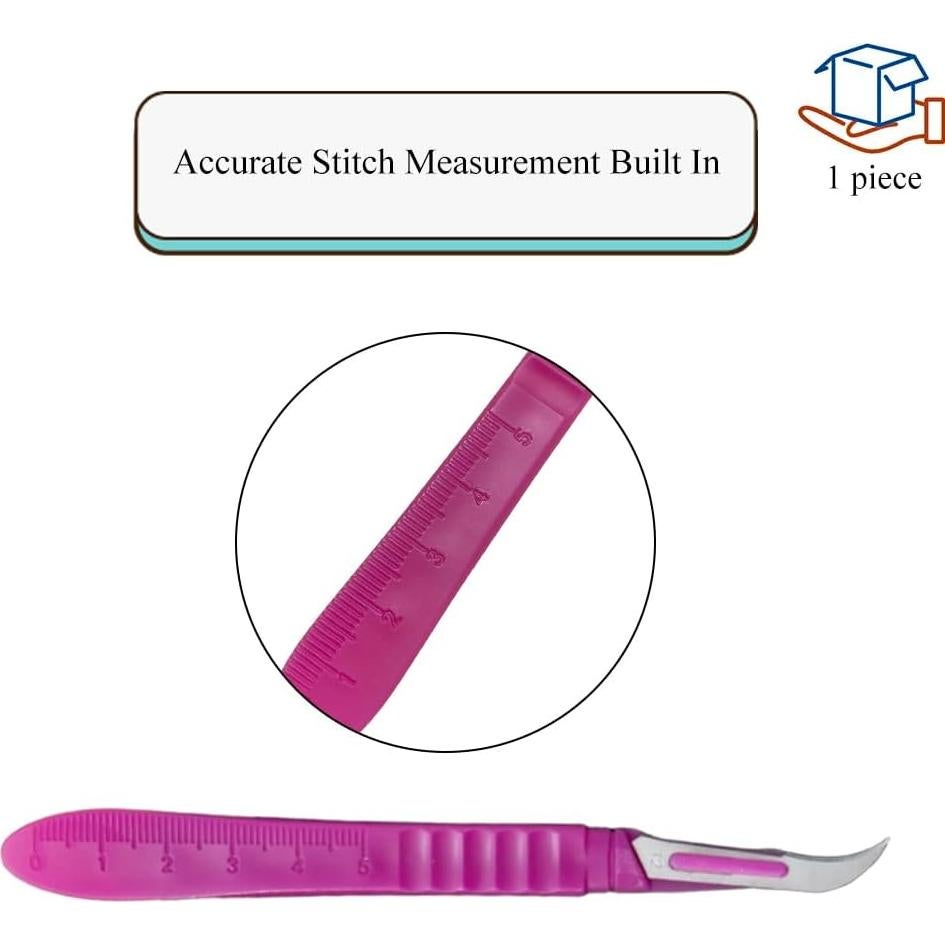 Desgarrador de Costura HAHIYO Rosa Ergonómico 2 Piezas 13.5 cm