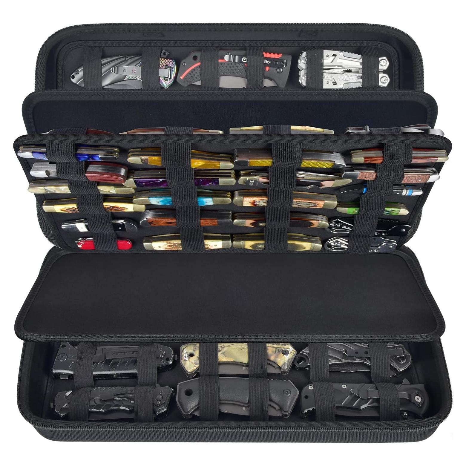 Estuche Organizador para 64+ Cuchillos de Bolsillo GWCASE