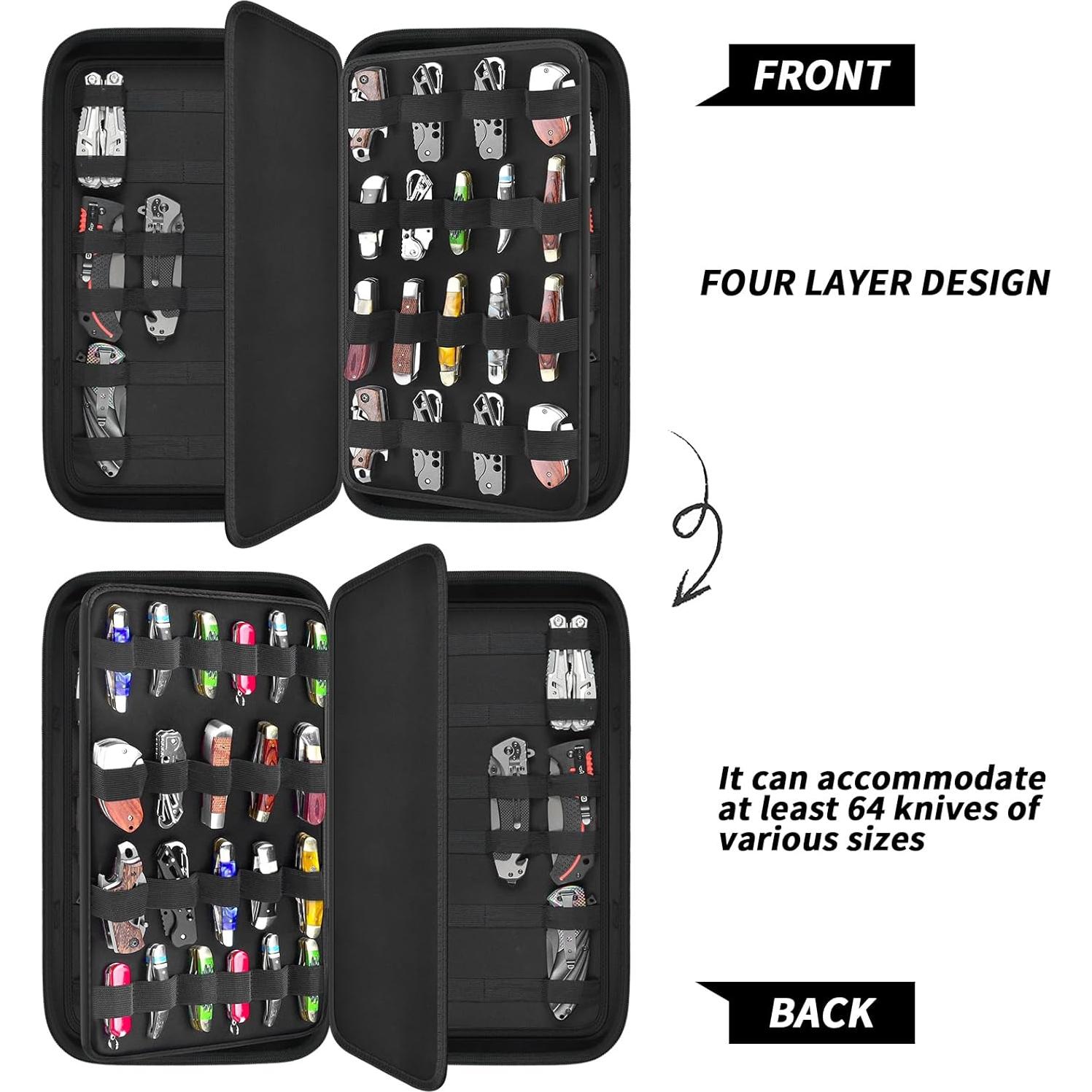 Estuche Organizador para 64+ Cuchillos de Bolsillo GWCASE