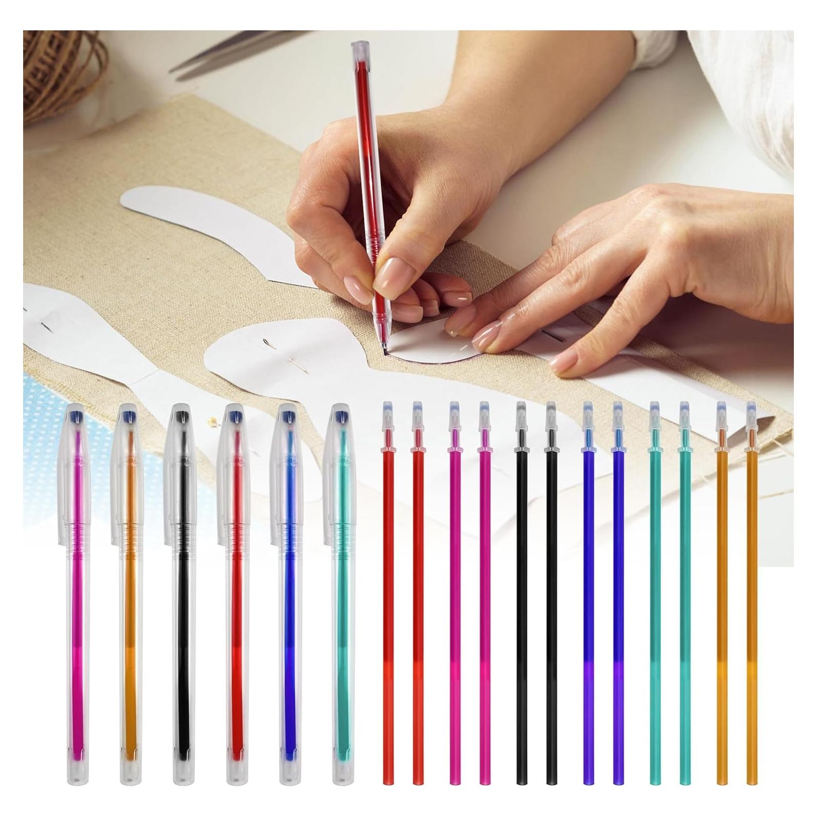 Juego de 24 Bolígrafos Borrables por Calor YFANITI para Tela