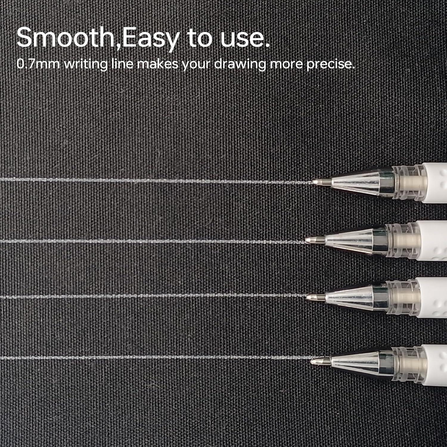 4 Bolígrafos Borrables por Calor Dinggaogao con 20 Recargas Blancas