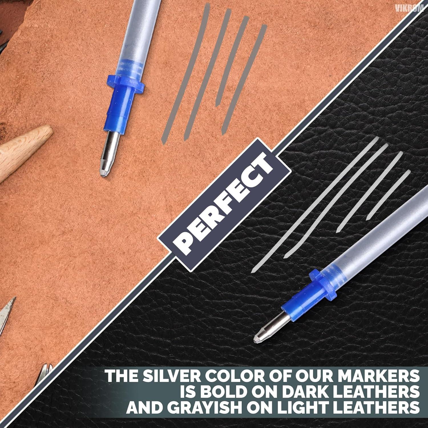 Recargas de Pluma de Tela Plateadas VIKROM - 100 Piezas 13 cm