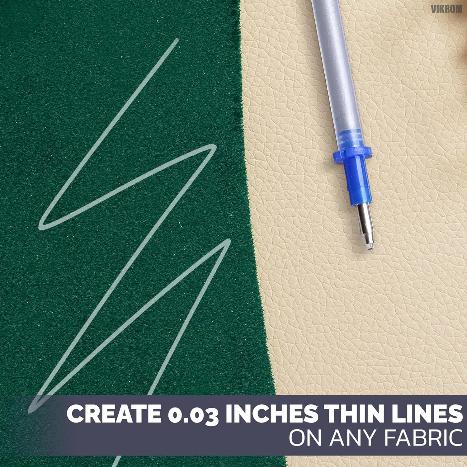 Recargas de Pluma de Tela Plateadas VIKROM - 100 Piezas 13 cm