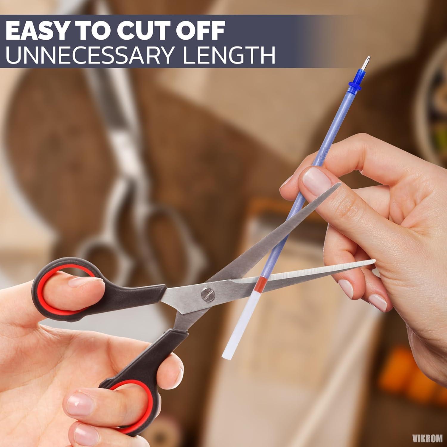 Recargas de Pluma de Tela Plateadas VIKROM - 100 Piezas 13 cm