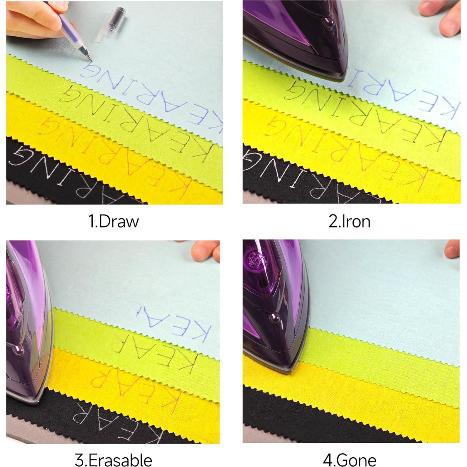 Juego de 4 Marcadores Borrables por Calor KEARING - Manualidades