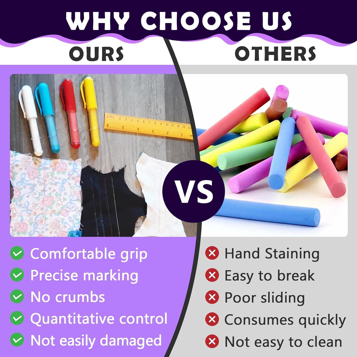 Tiza de Costura Borrable Chaseroad 4 Colores 67.6g