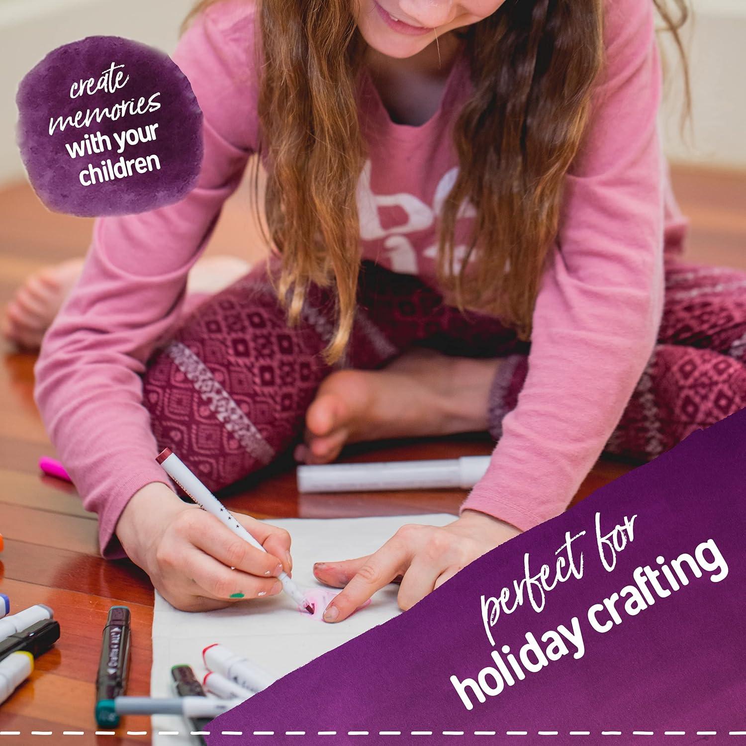 Marcadores de Tela Crafts 4 All - Paquete de 24 Multicolor