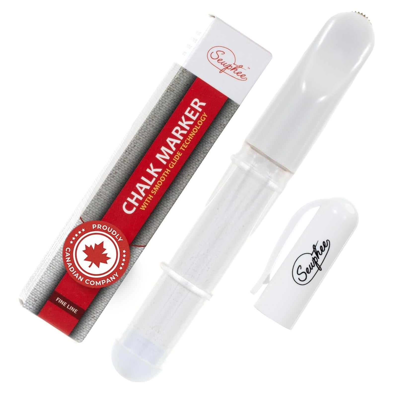 Marcador de Tiza Ergonómico Sewphee Blanco - 1 Paquete