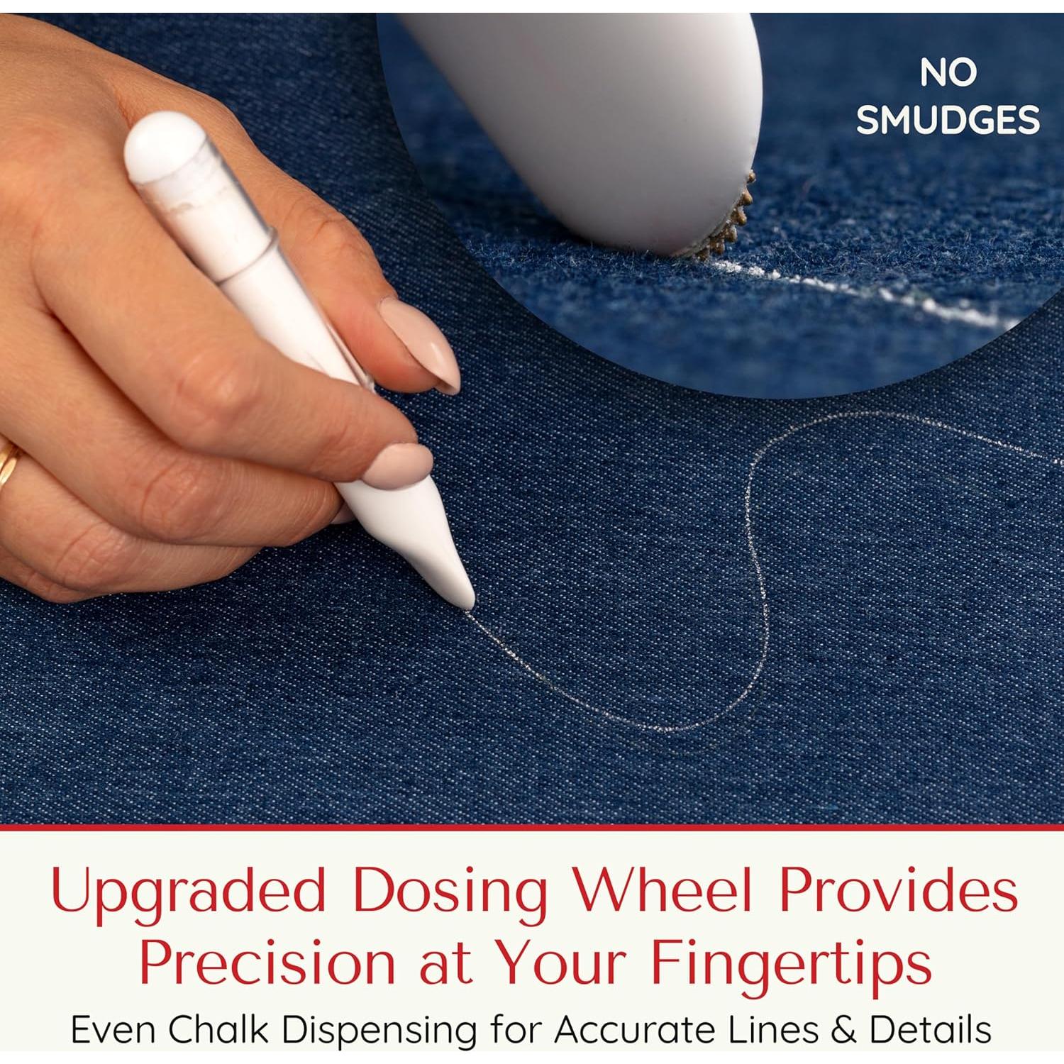 Marcador de Tiza Ergonómico Sewphee Blanco - 1 Paquete