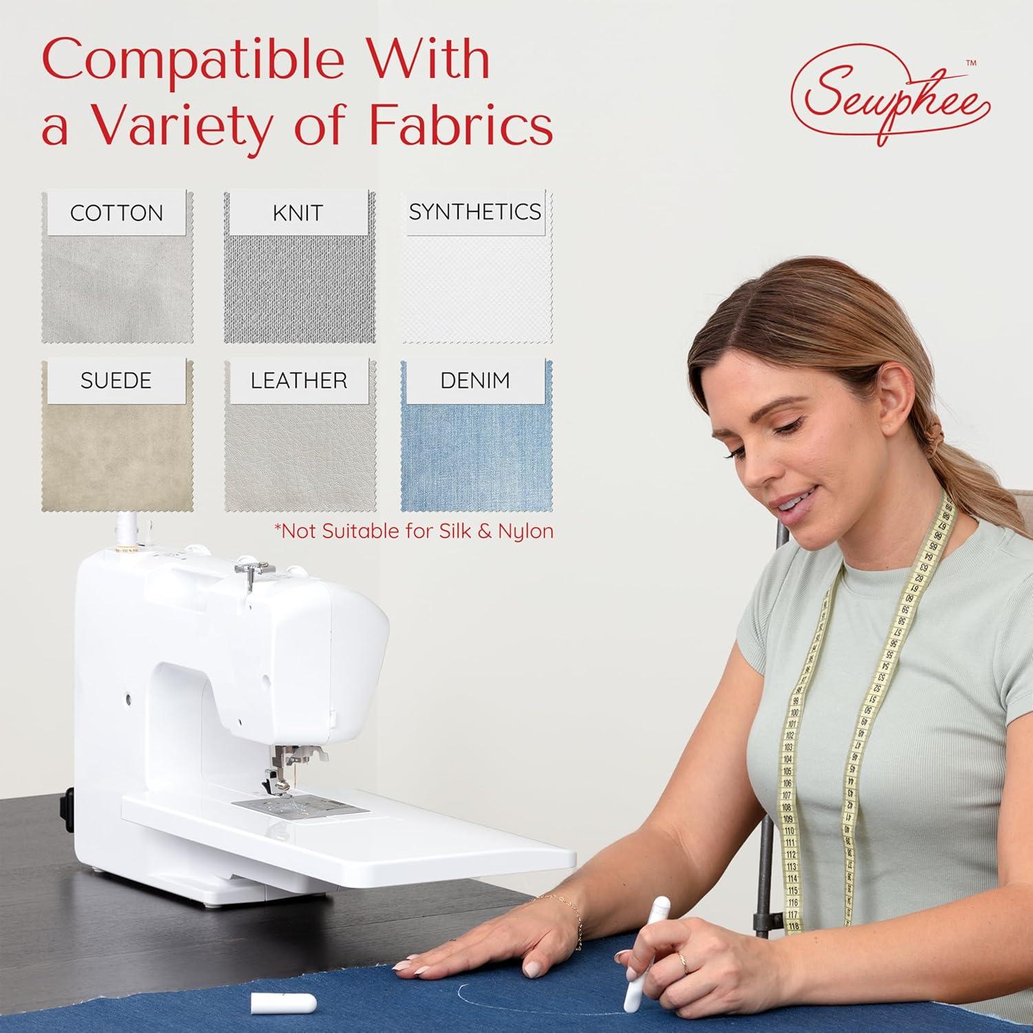 Marcador de Tiza Ergonómico Sewphee Blanco - 1 Paquete