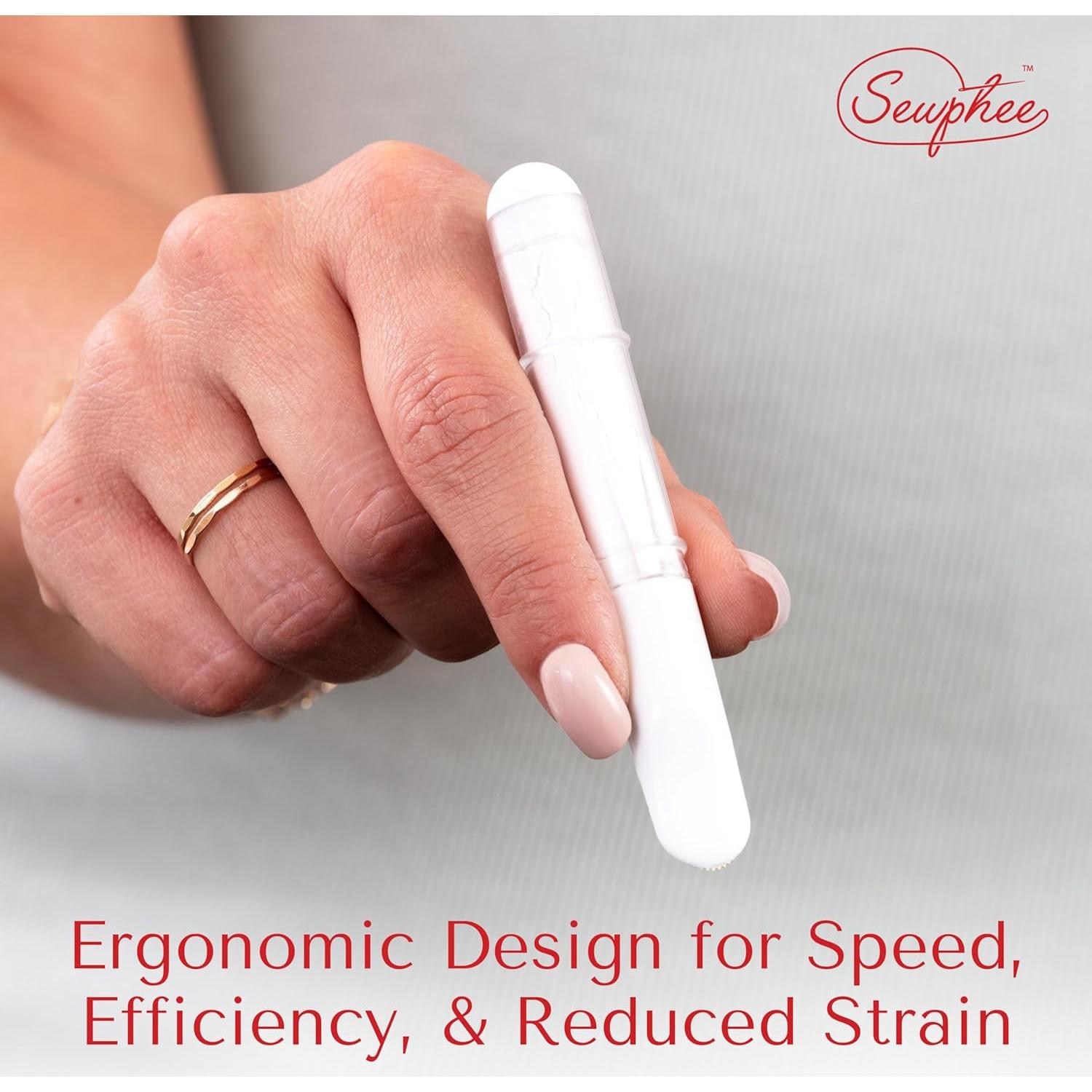 Marcador de Tiza Ergonómico Sewphee Blanco - 1 Paquete