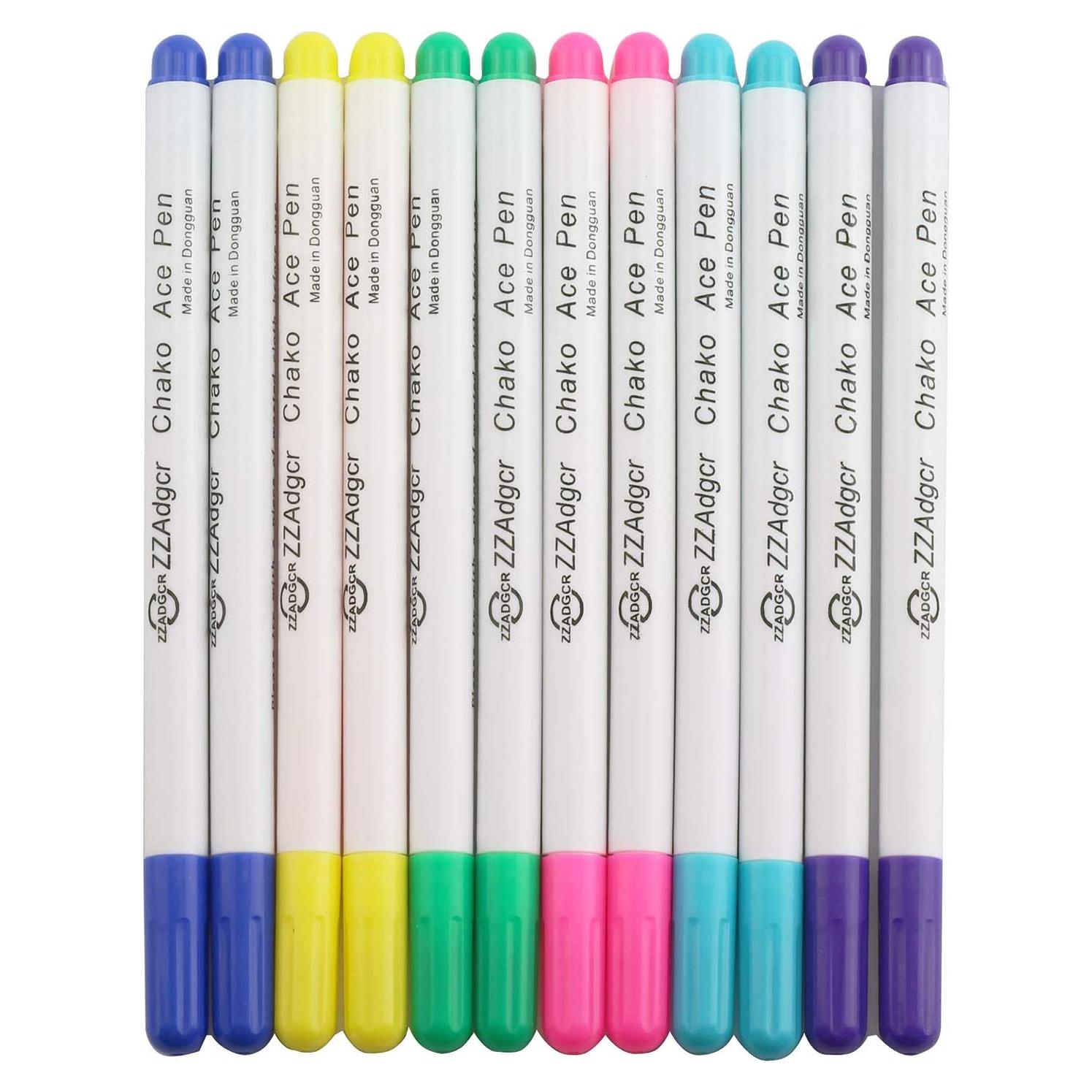 Marcadores de Tinta Desaparecedora Bouti1583 - 12 PCS 6 Colores