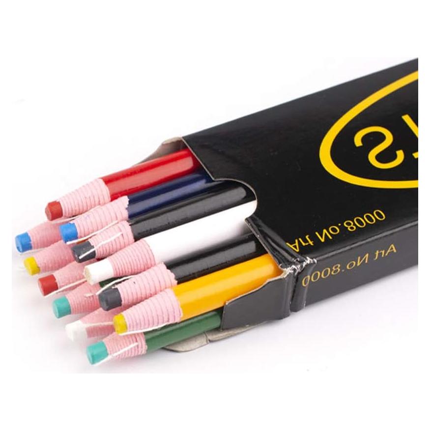12 Lápices de Marcado de Costura Lohas Select - 6 Colores