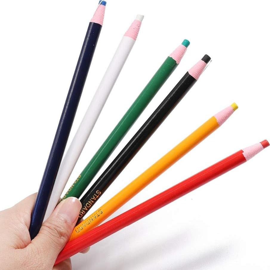 12 Lápices de Marcado de Costura Lohas Select - 6 Colores