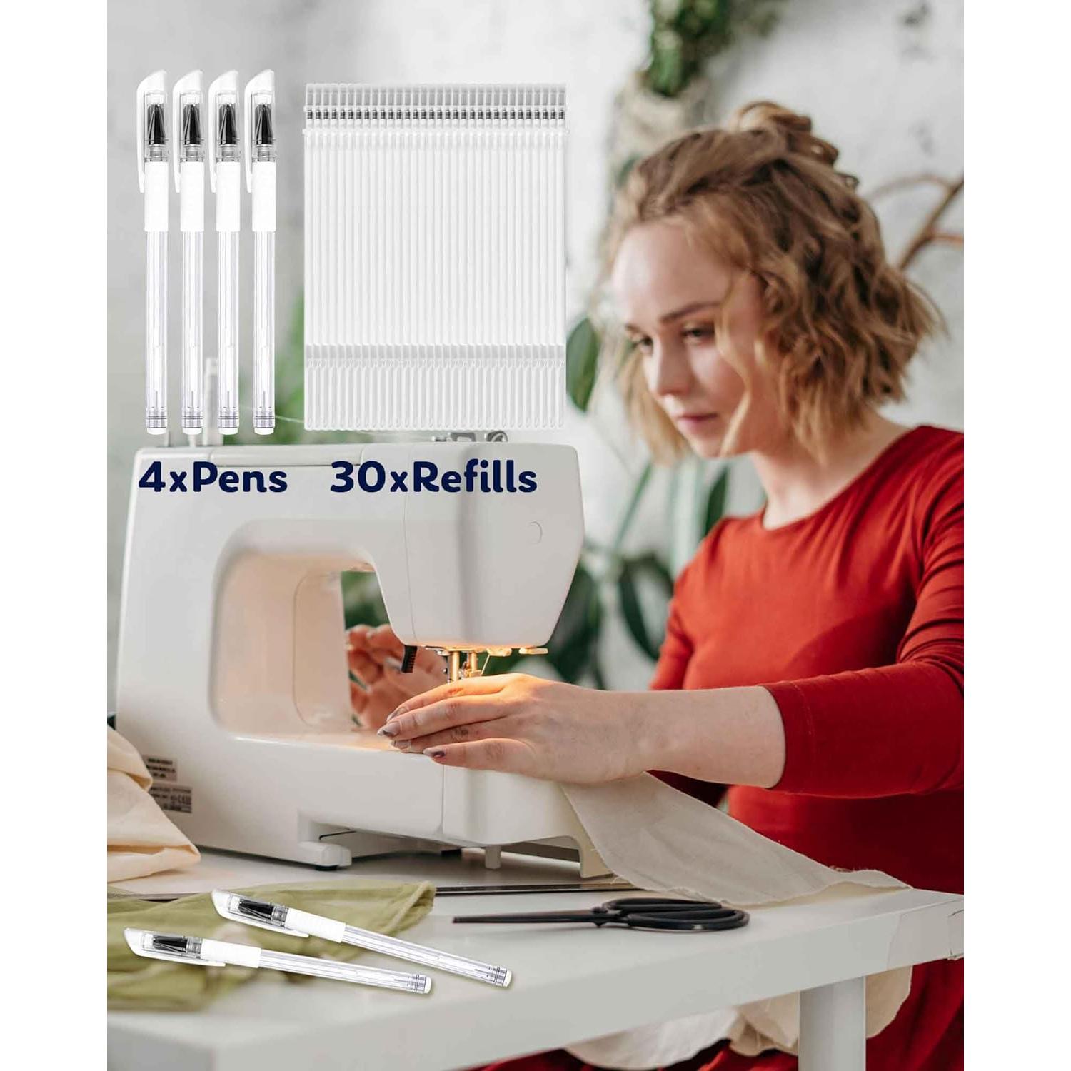 Bolígrafos Borrables por Calor Jauisus 4 Unidades con 30 Recargas