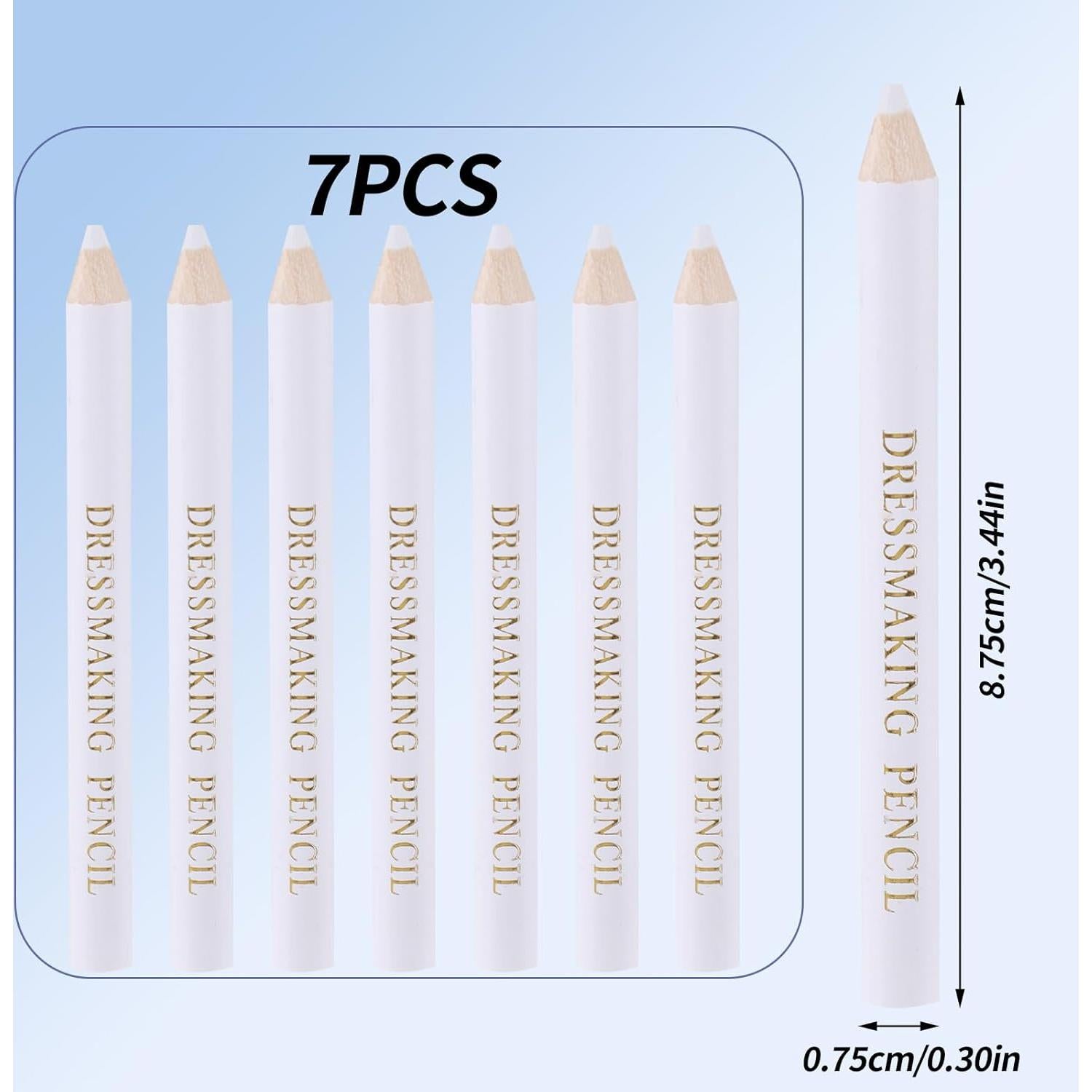 BOXOB 7 Lápices de Marcado de Tela Solubles en Agua 22.23cm