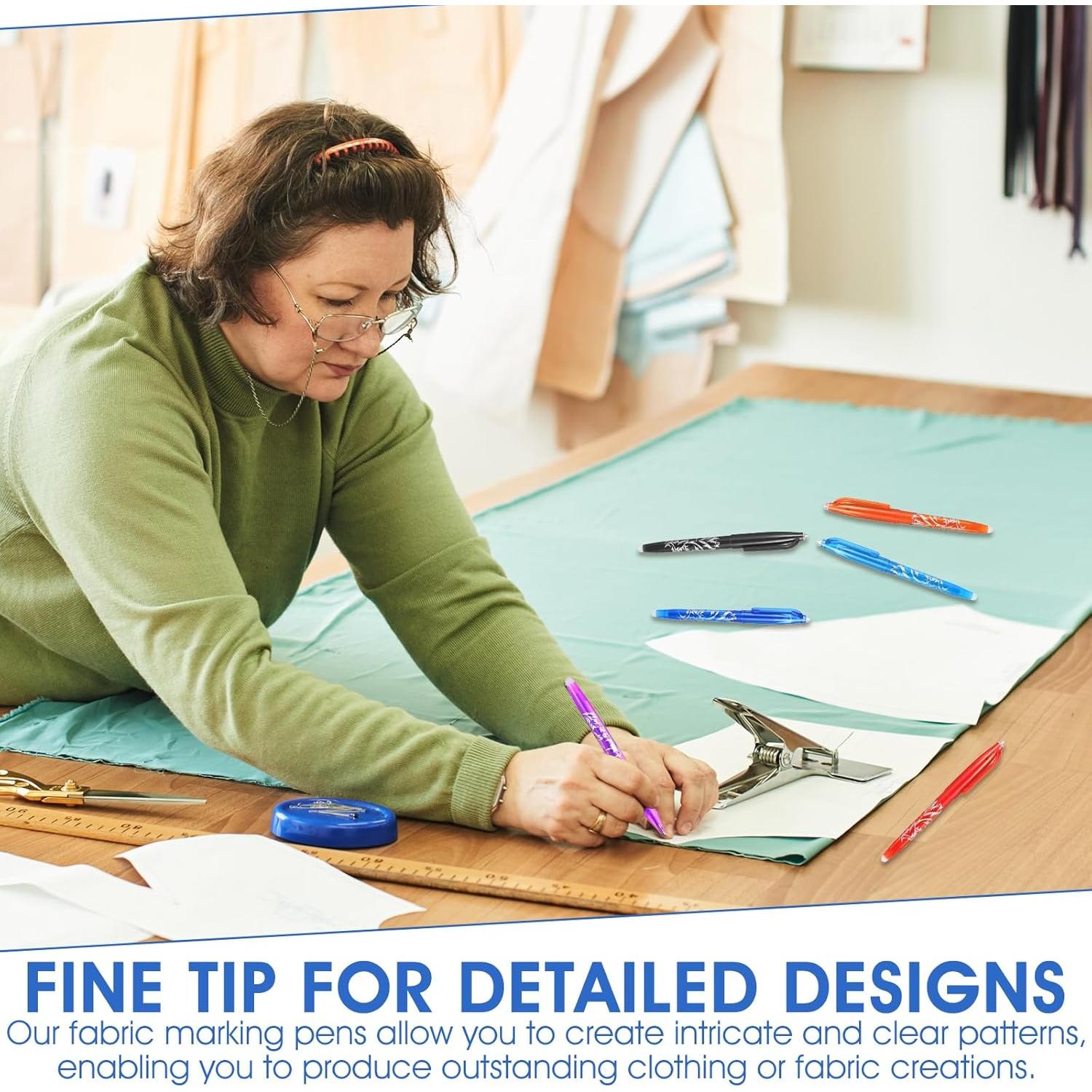 8 Bolígrafos Borrables por Calor Hpmjz para Tela 0.5mm