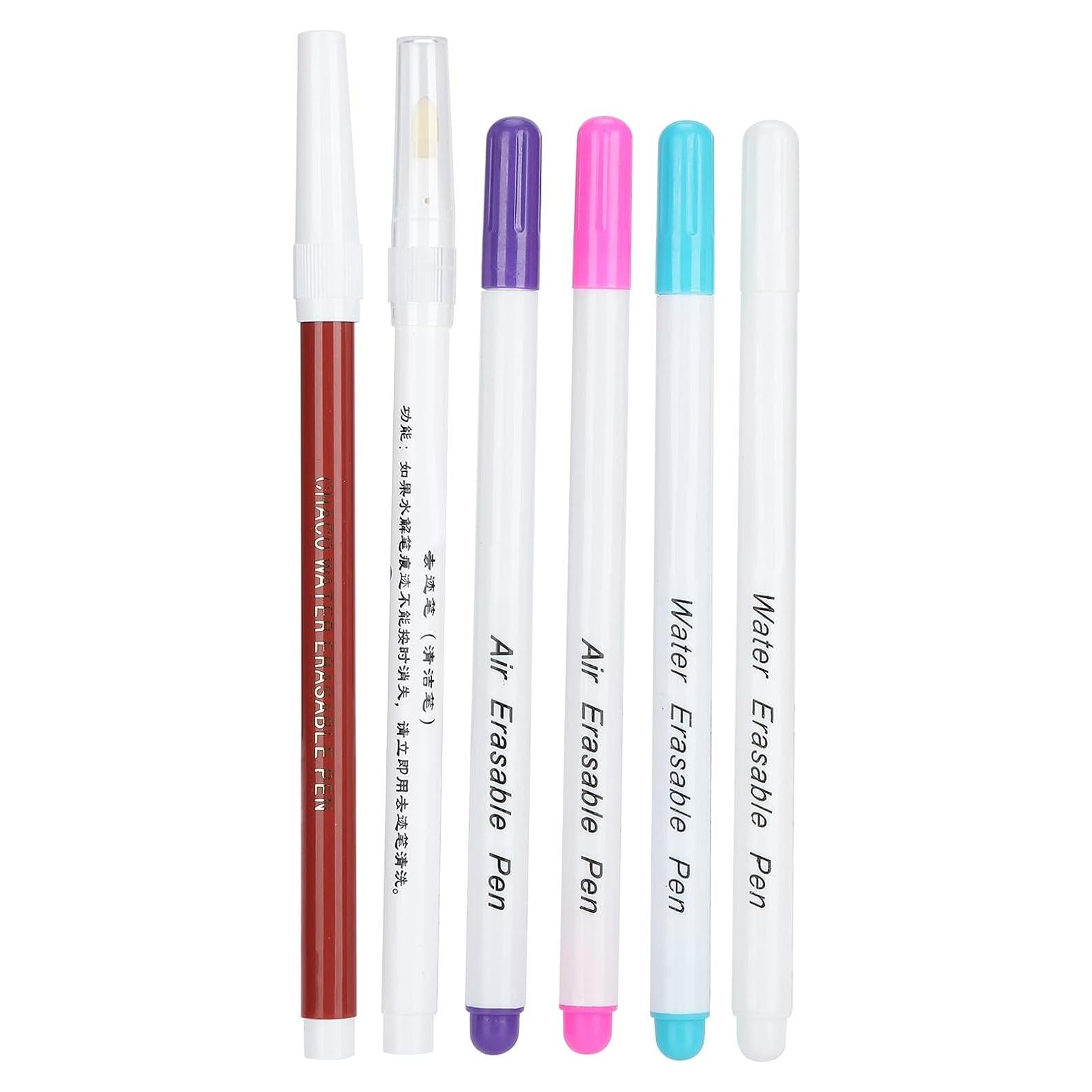 Conjunto de 6 bolígrafos borrables Zerodis - Tinta soluble en agua