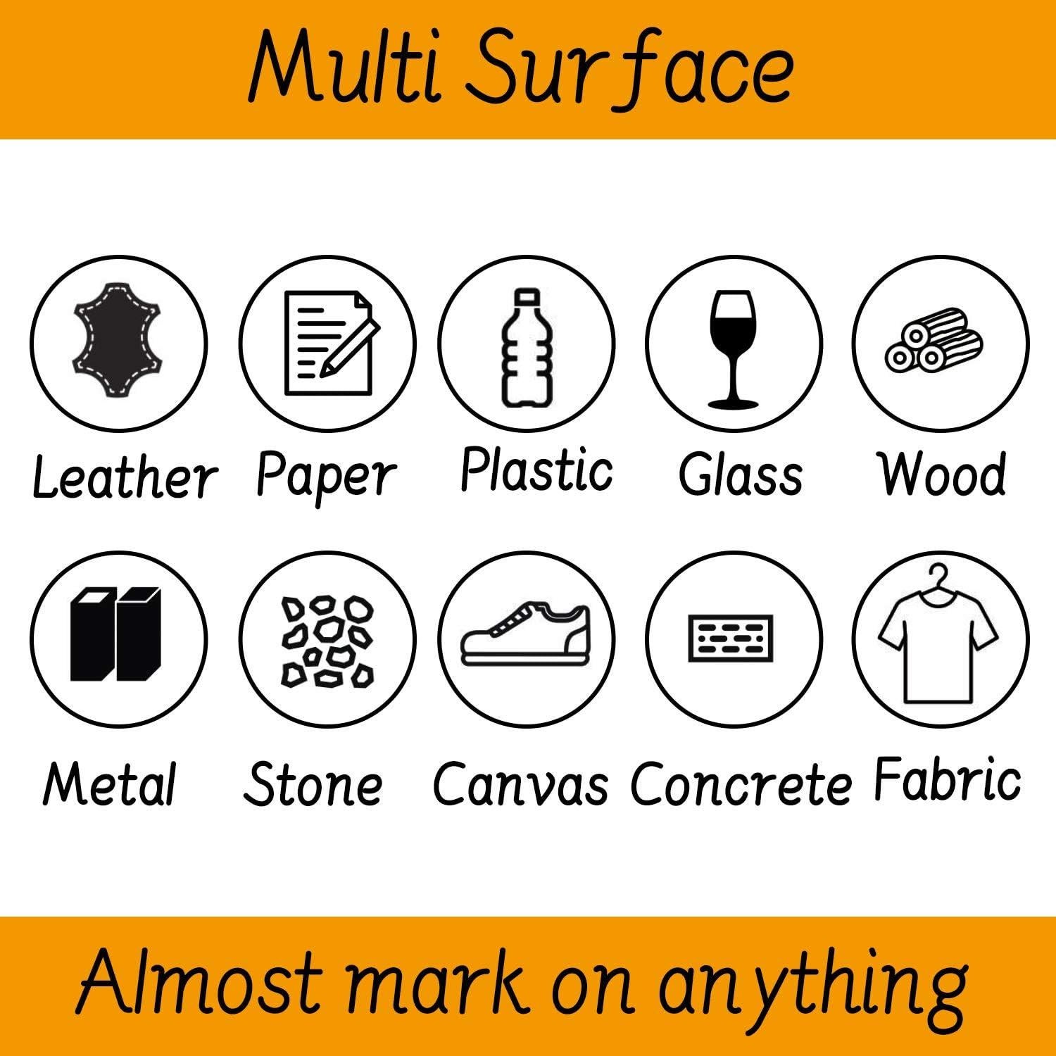 Marcadores de Pintura TFIVE Set de 12 Colores a Base de Aceite