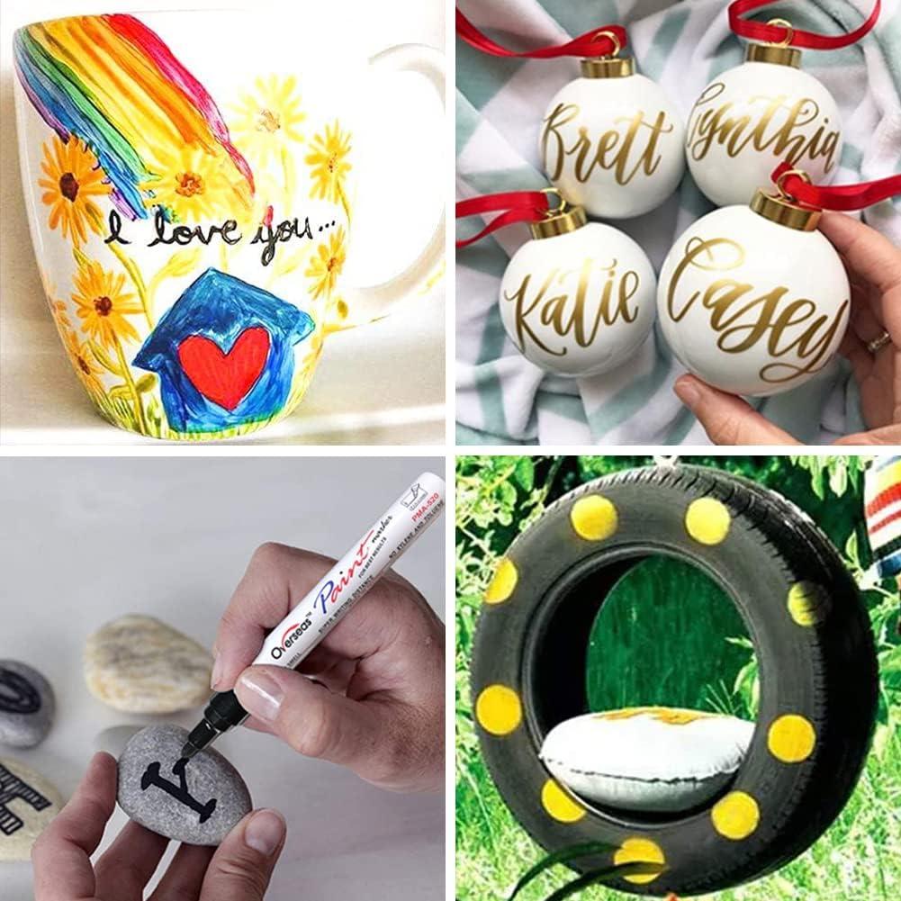 Marcadores Permanentes Amarillos Overseas - 8 Pack 2mm