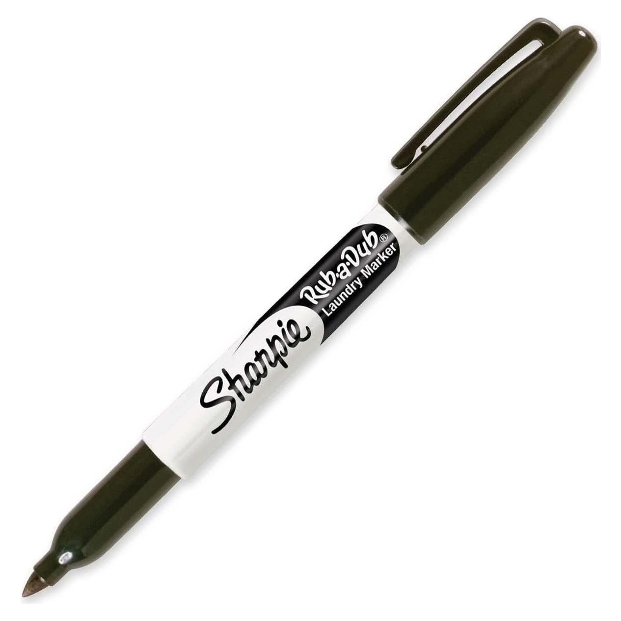 Marcador Permanente Sharpie Rub-a-Dub Punta Fina Tinta Negra