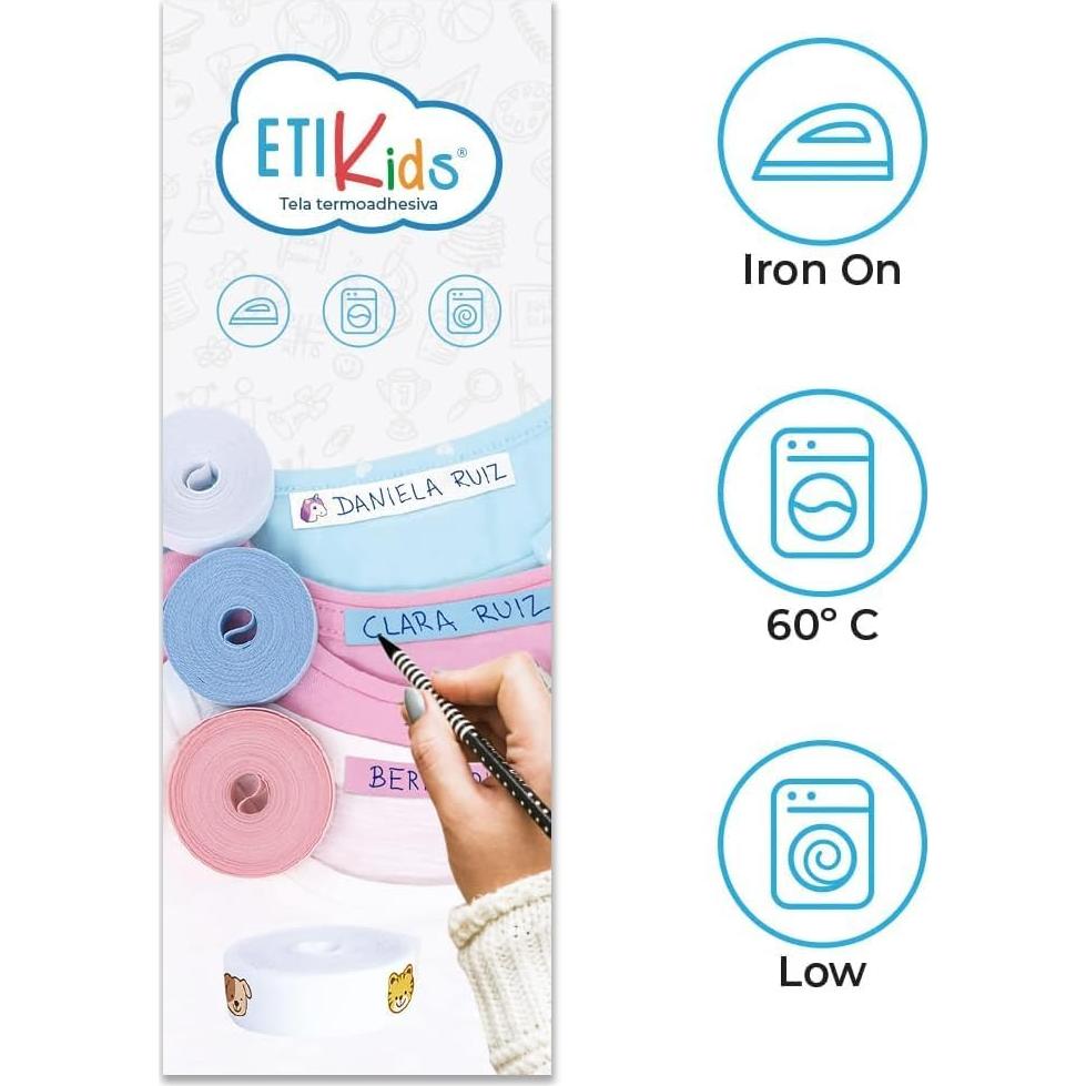 Cinta para Escribir Haberdashery Online 3m x 1cm Algodón Blanca