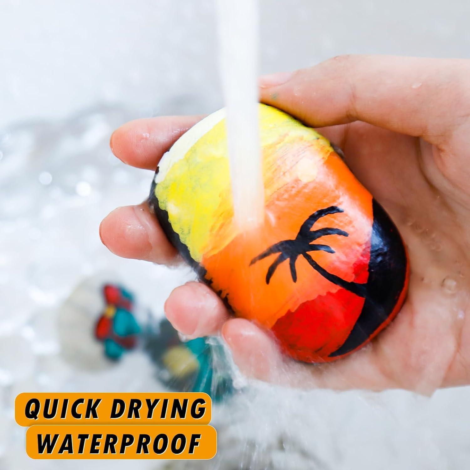 Marcadores de Pintura Permanente Craiiby Naranja, Paquete de 5