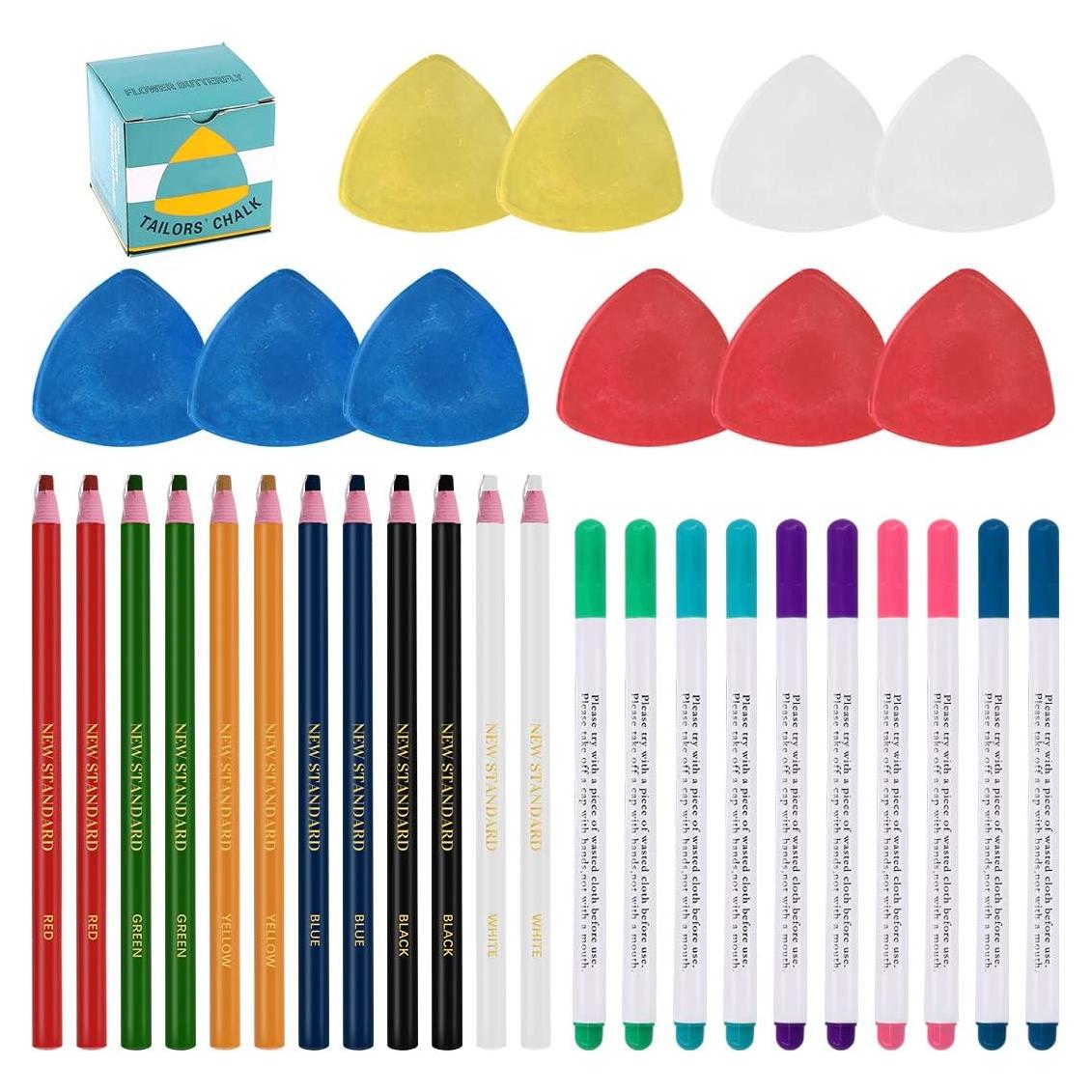 Kit de Herramientas de Costura Swpeet 32 Piezas Tiza y Lápiz