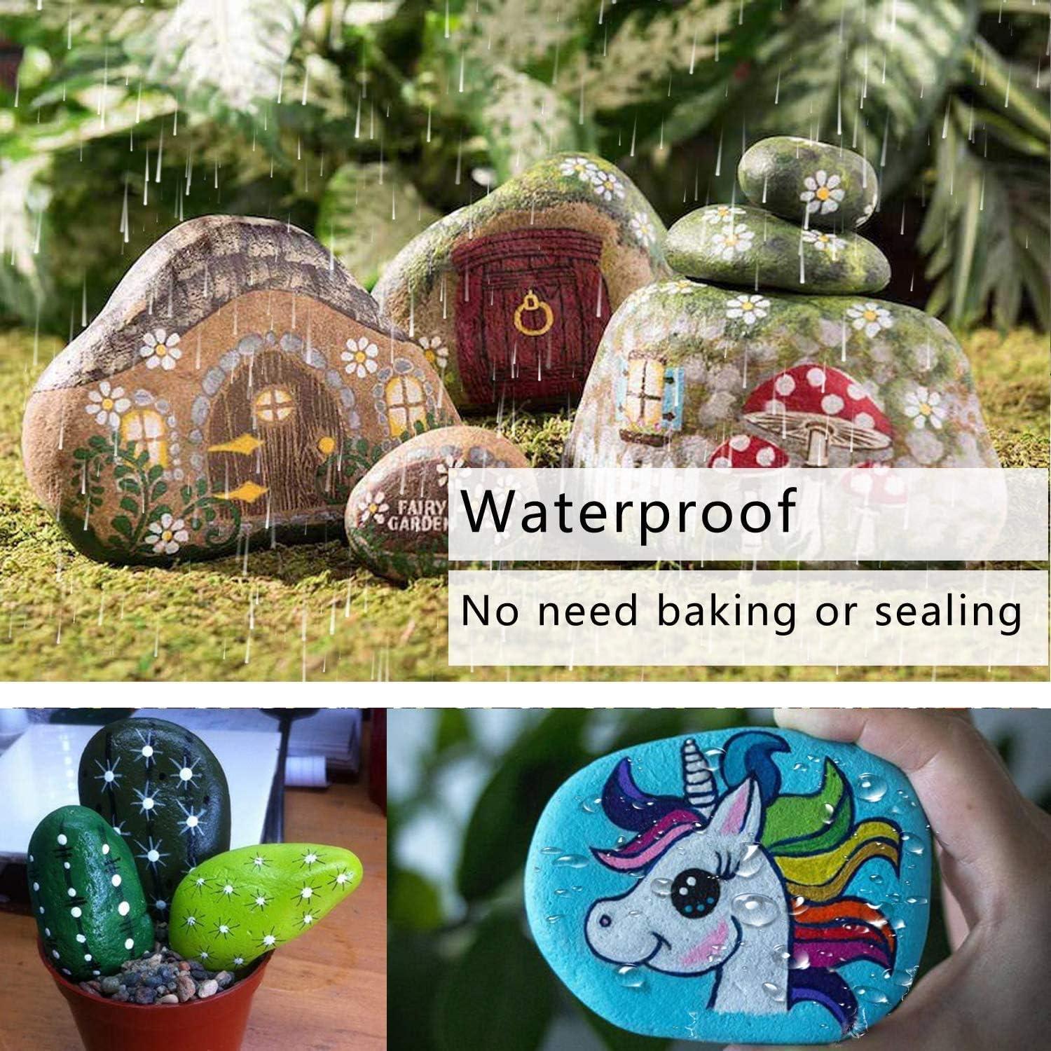 Marcadores de Pintura Permanente Roja Overseas - Paquete de 6