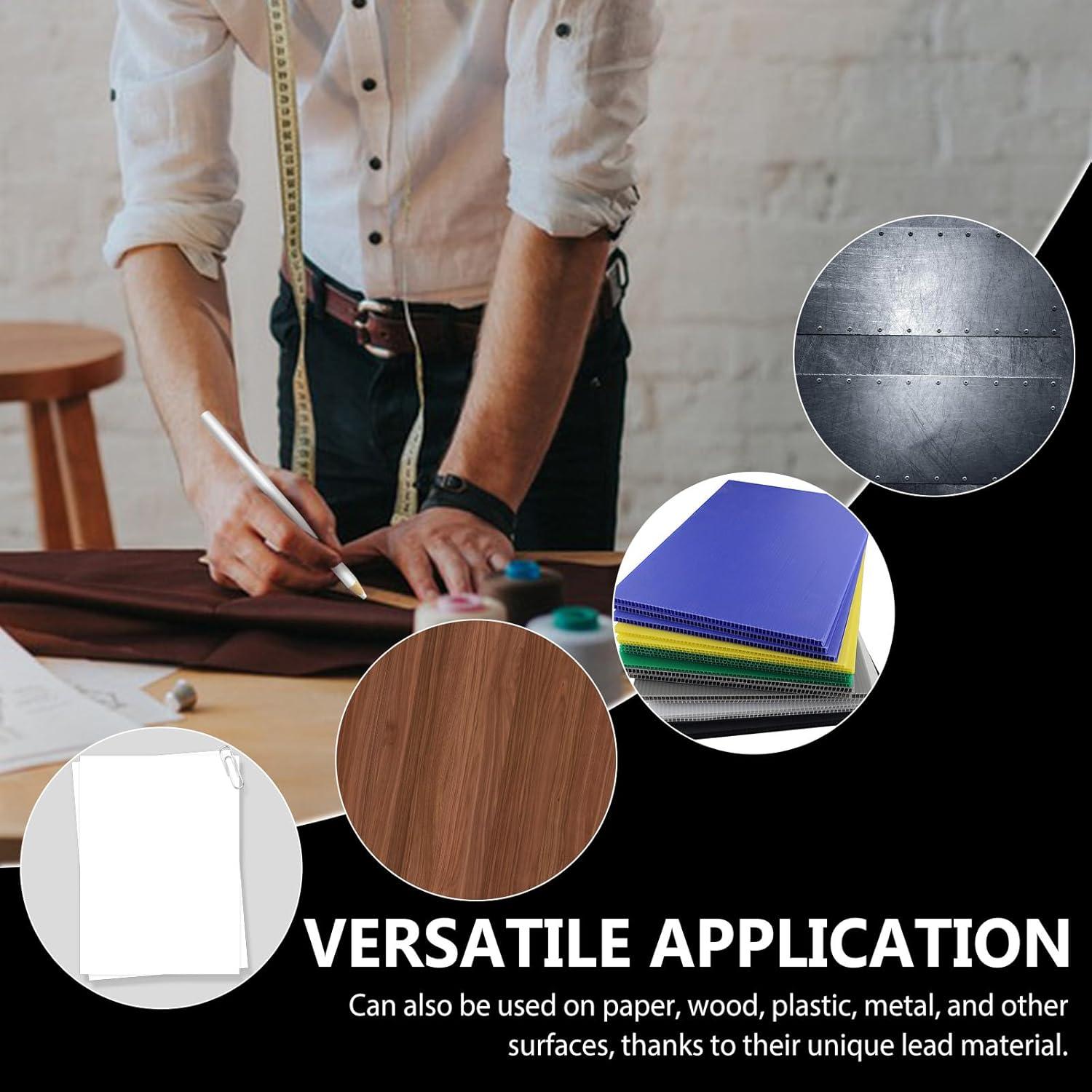 20 Lápices de Tiza para Tela Blancos YFANITI - Precisión y Versatilidad