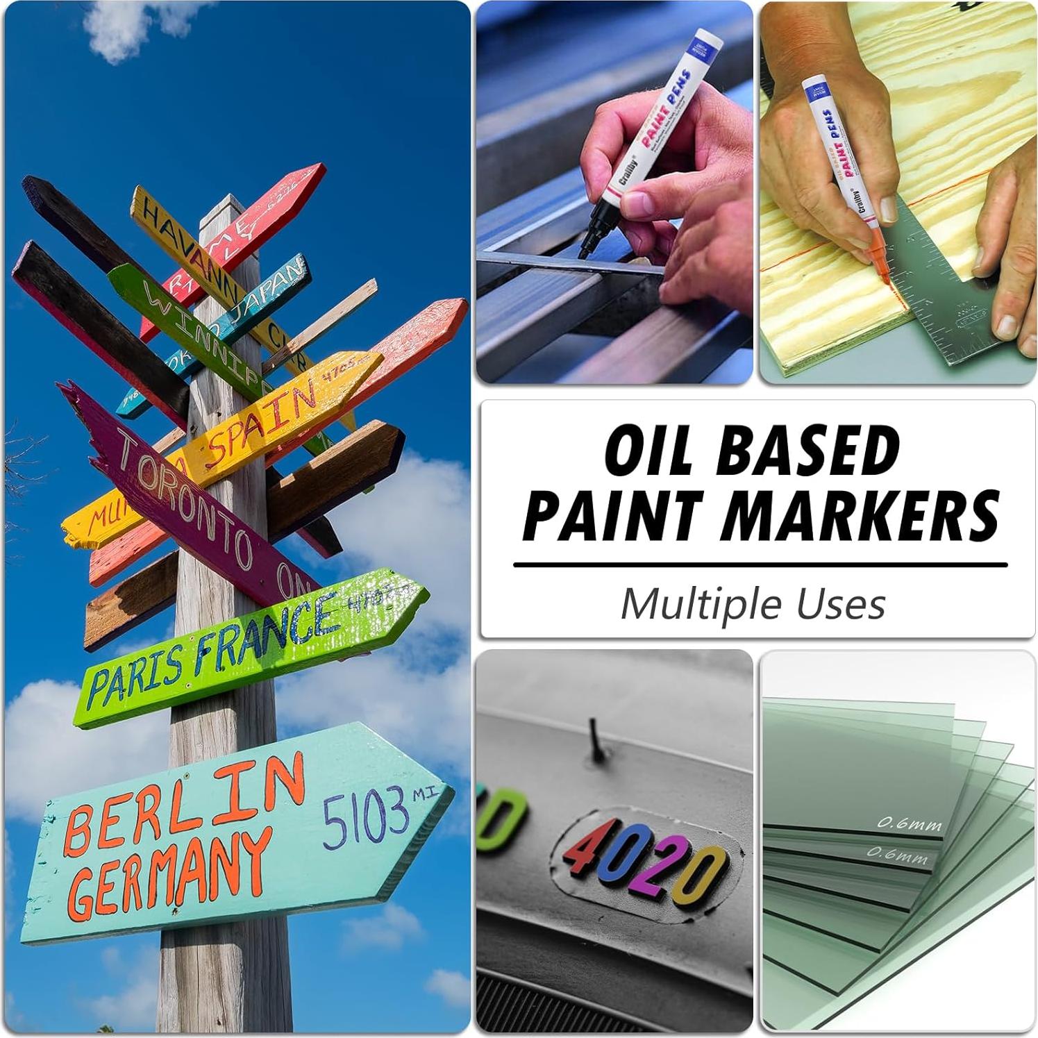 Marcadores de Pintura Permanente Craiiby Naranja Paquete de 2