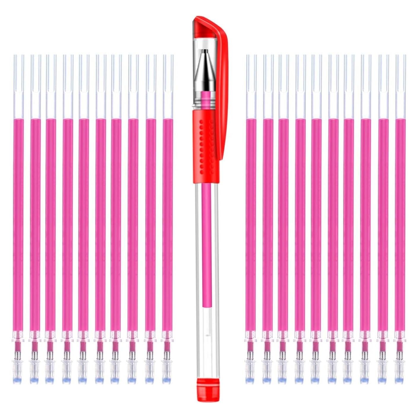 Bolígrafo de Tela Borrable iNee con 20 Recargas - Rojo