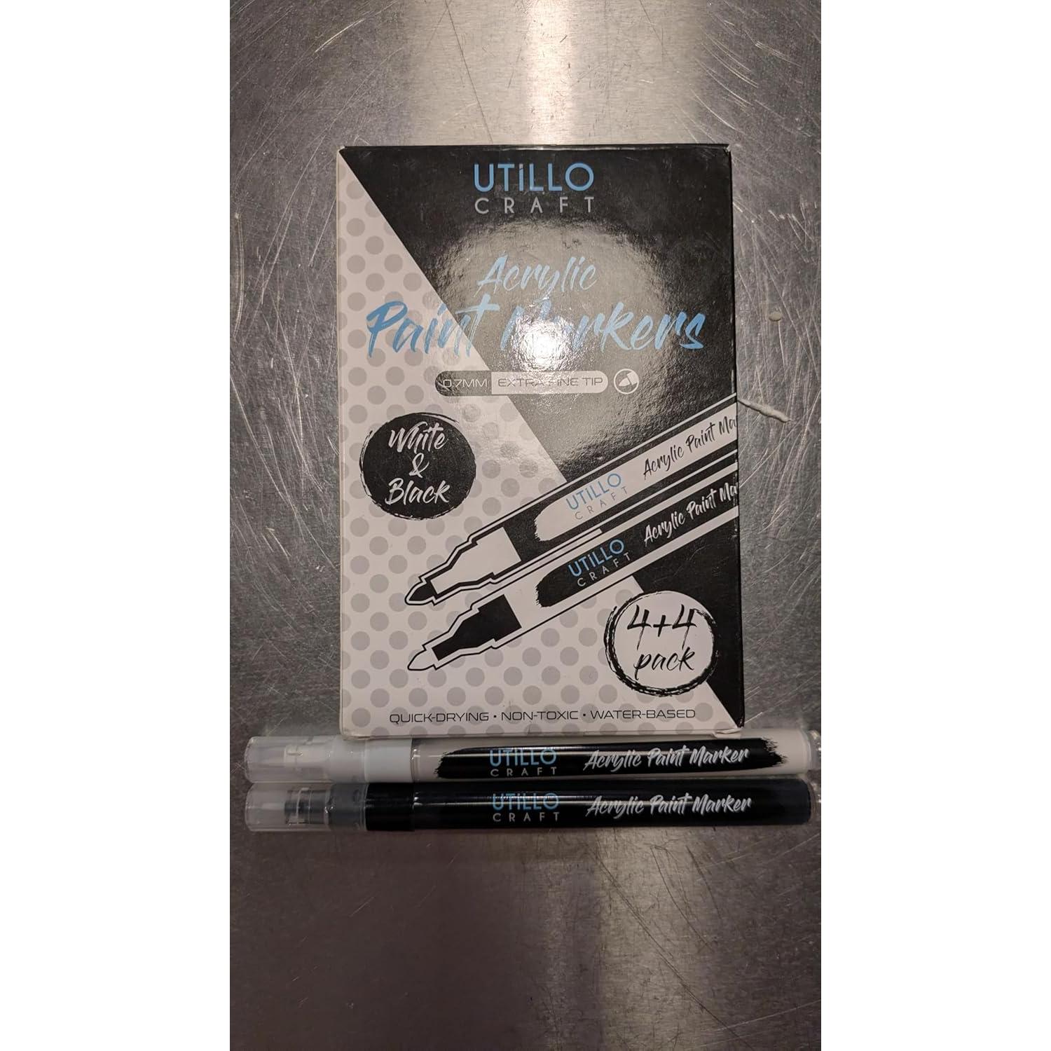 Bolígrafos de Pintura Acrílica Utillo Craft 0.7mm Paquete de 8
