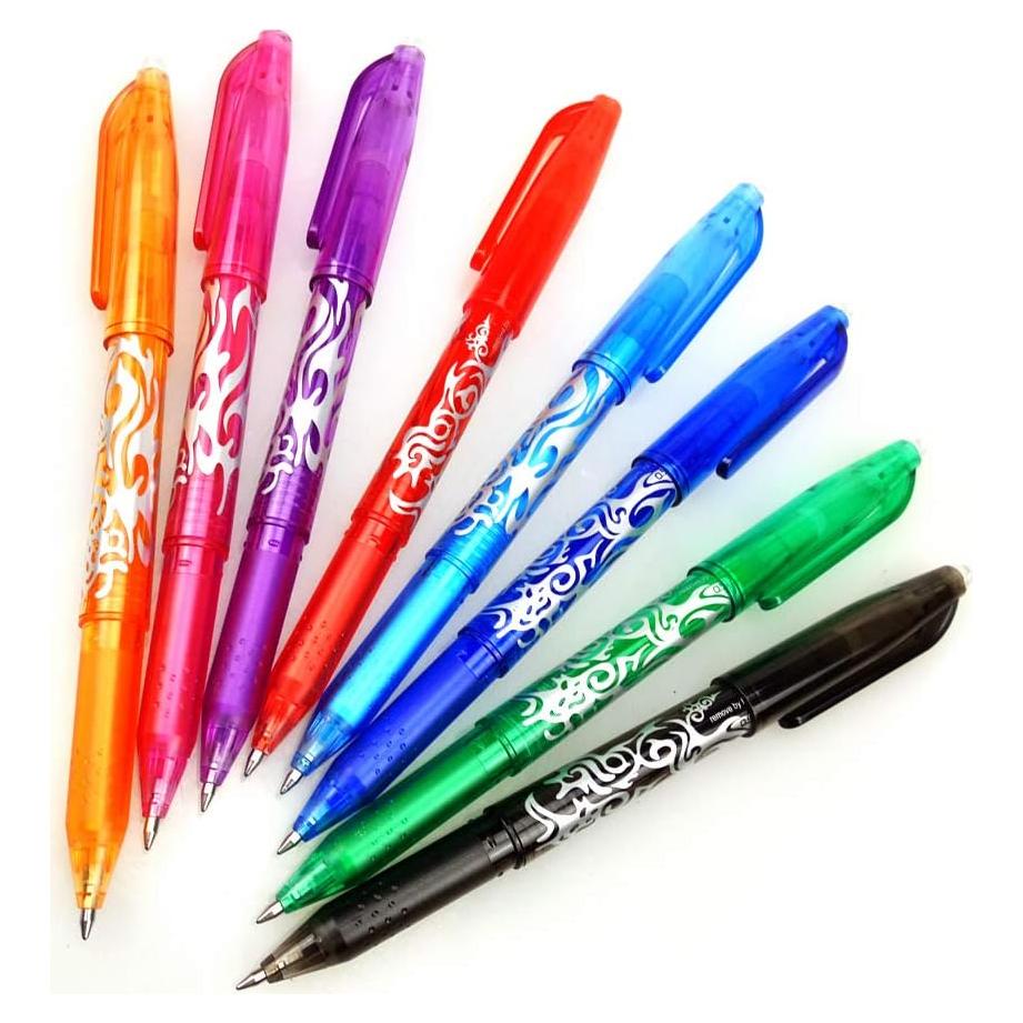 Bolígrafos de Gel Borrables QTQYQJ - Paquete de 8 Colores 0.5mm