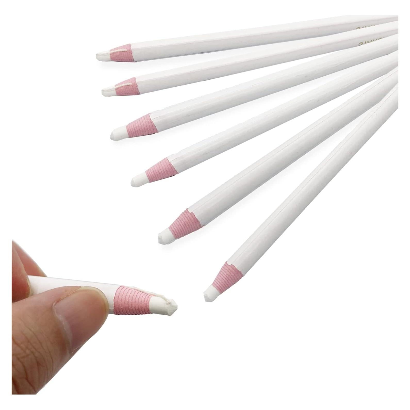 Lápiz de Marcado para Costura YOLIKO 6 Pcs Blanco Borrable