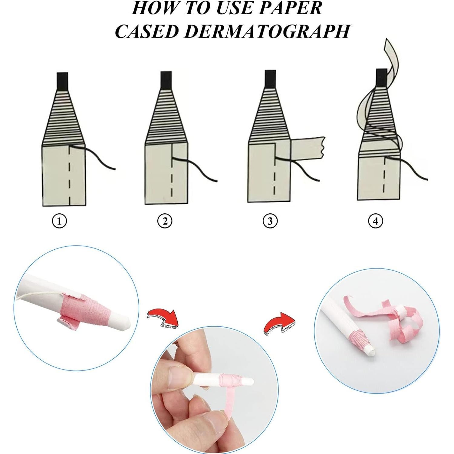 Lápiz de Marcado para Costura YOLIKO 6 Pcs Blanco Borrable