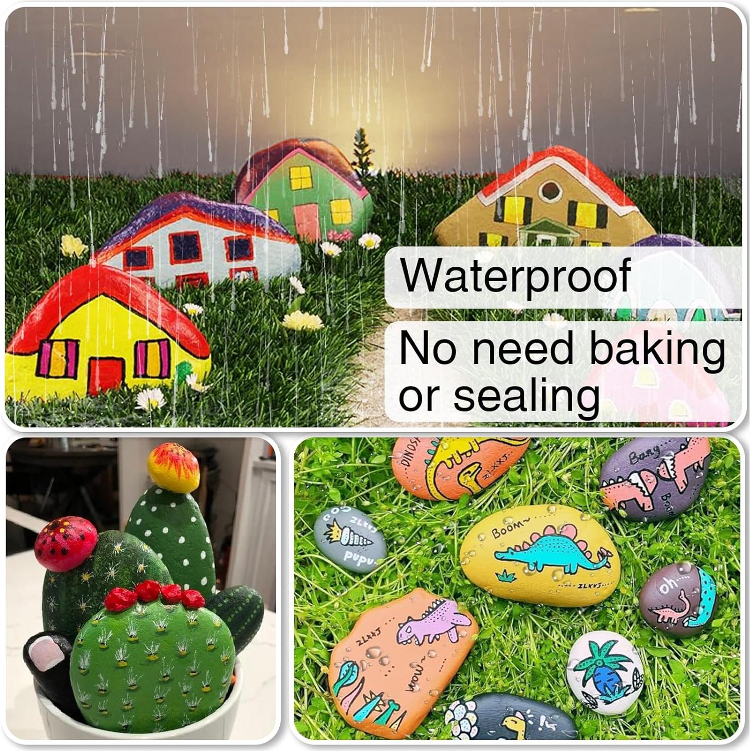 Marcadores de Pintura Blanca TOOMGGA - Paquete de 6 Unidades