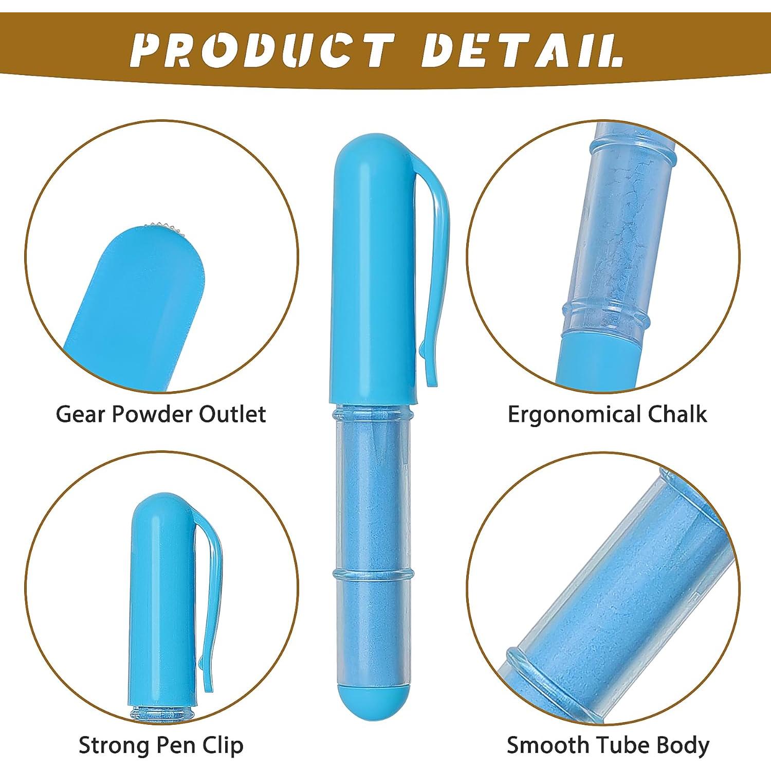 Marcadores de Tiza para Tela Vizava - 4 Colores + Regla 15cm