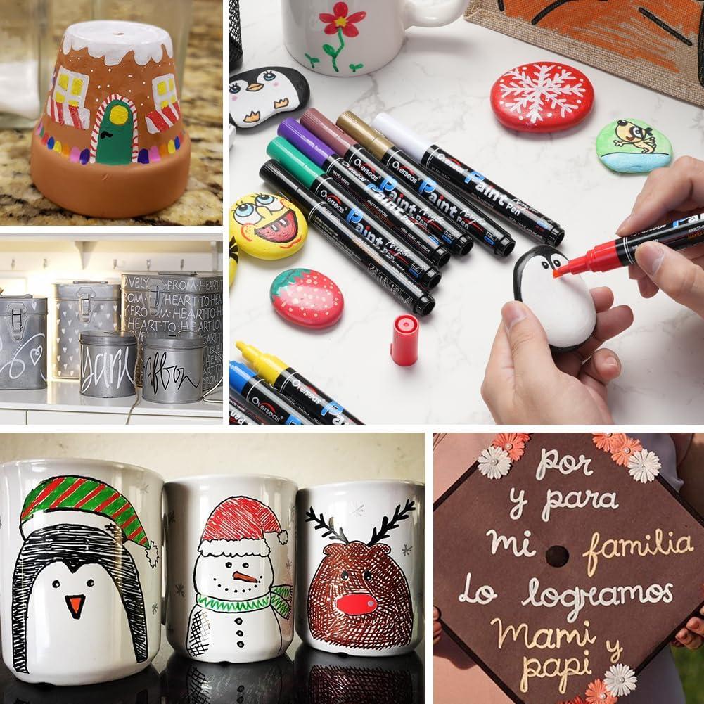 Marcadores de Pintura Acrílica Permanente 12 Unidades Overseas