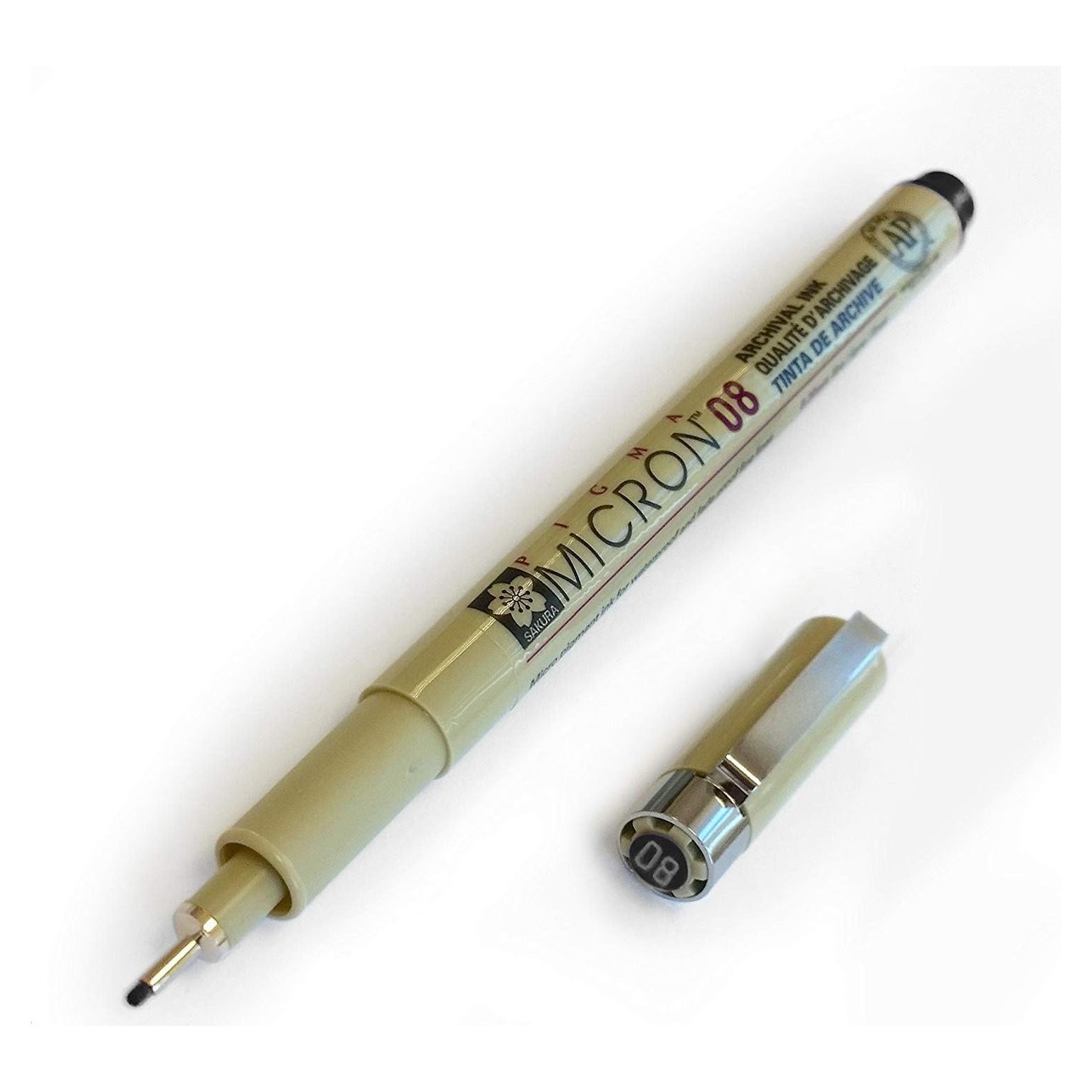 Rotuladores Sakura Pigma Micron 0.5mm Negro - Paquete de 3