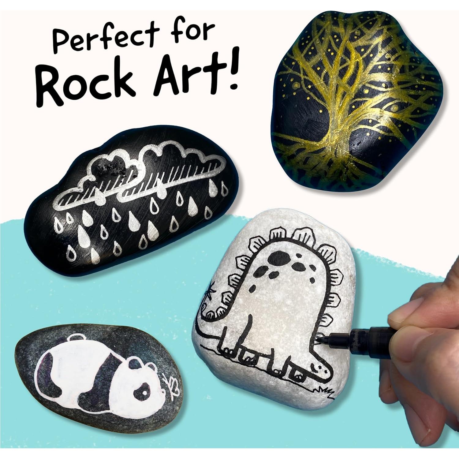 4 Marcadores de Pintura Acrílica Funcils Doble Punta 1-5mm