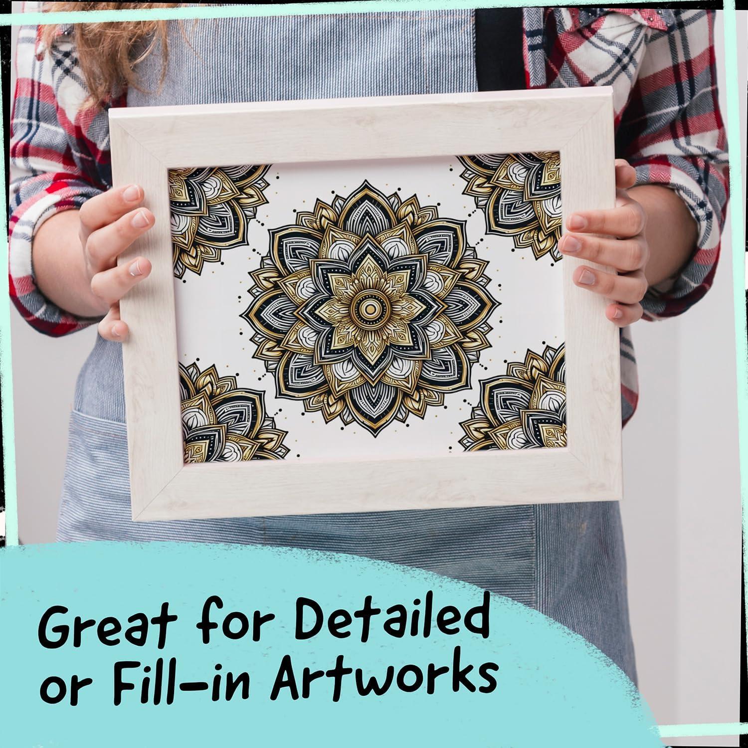 4 Marcadores de Pintura Acrílica Funcils Doble Punta 1-5mm