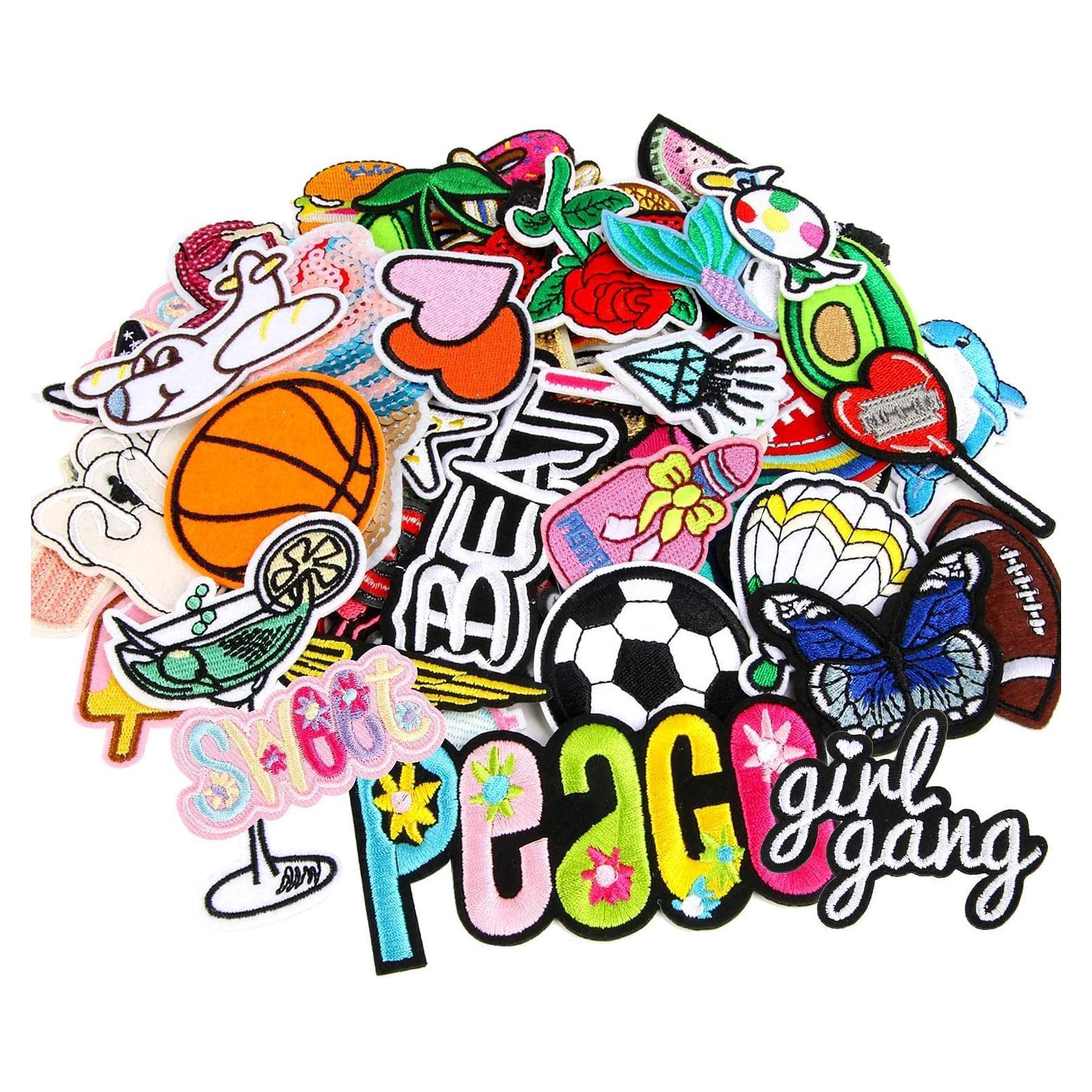 36 Parches Bordados Aleatorios AUGSUN para Planchar DIY