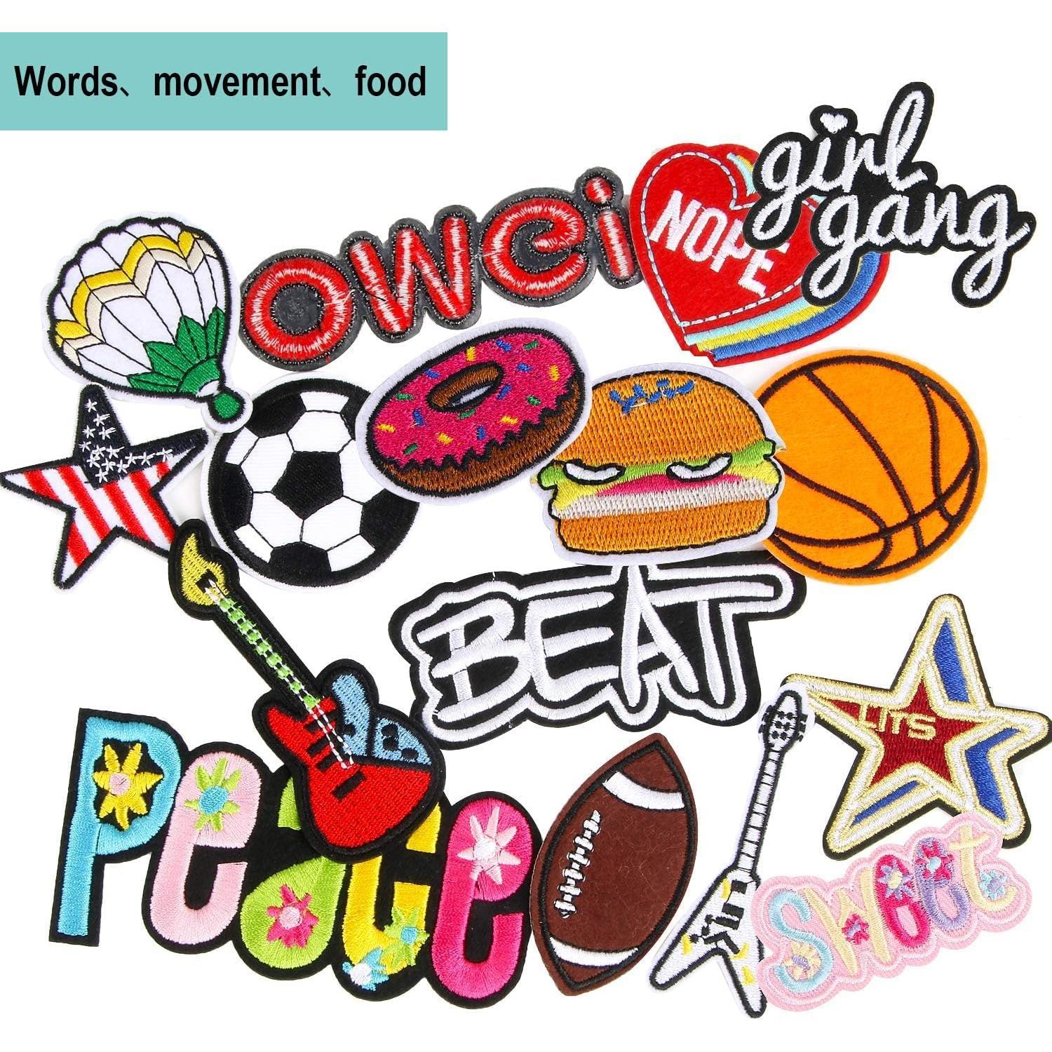 36 Parches Bordados Aleatorios AUGSUN para Planchar DIY