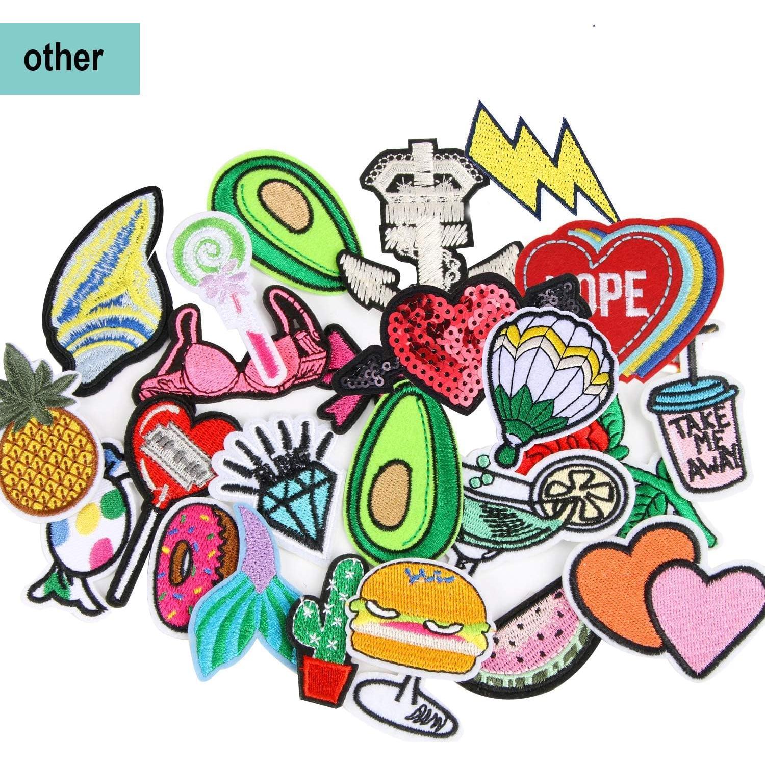 36 Parches Bordados Aleatorios AUGSUN para Planchar DIY